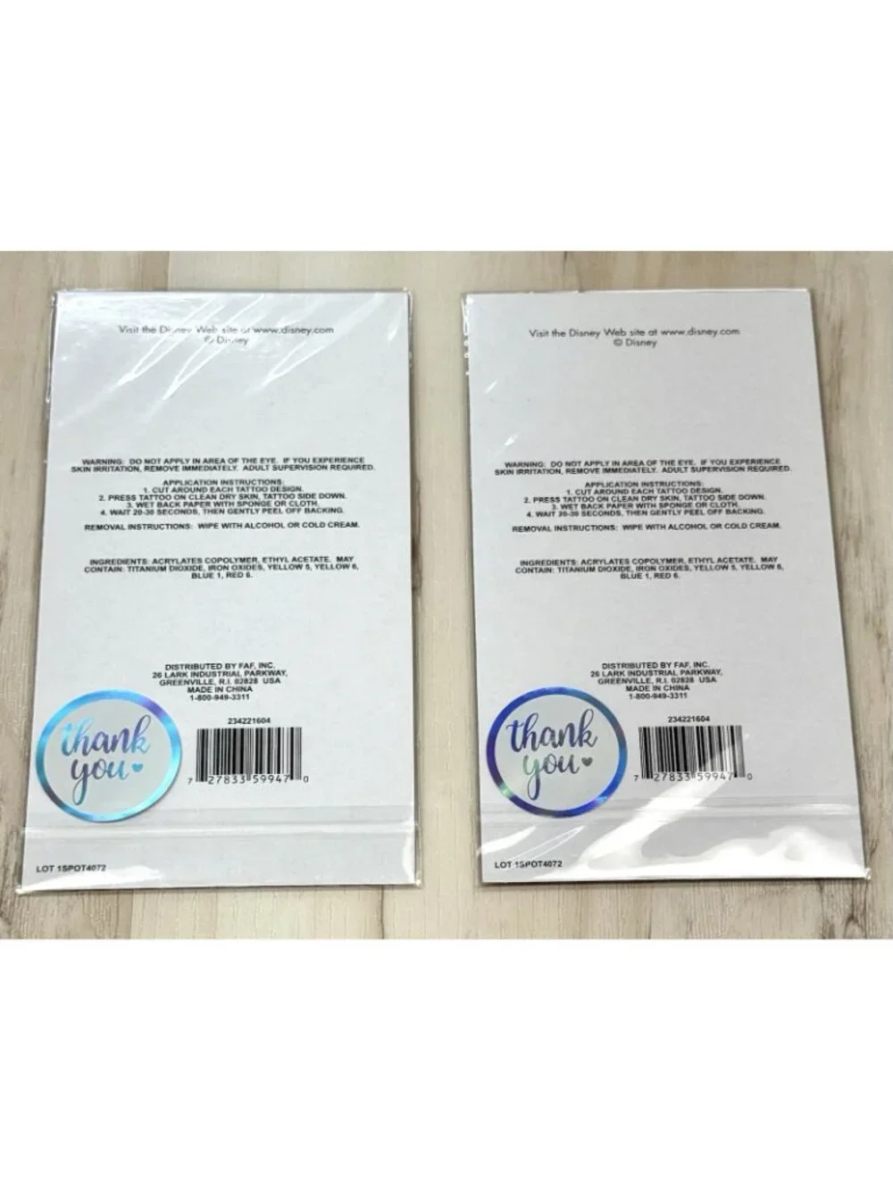 Lot 2 DISNEY Camp Rock 18ct Packs TEMPORARY TATTOOS Body Art 234221604 NIP NEW